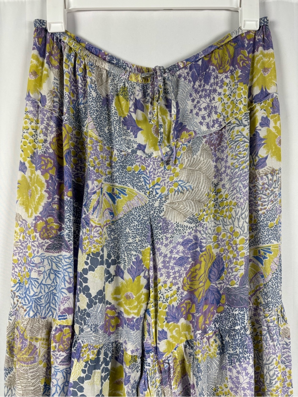 Anthropologie Tie Waist Fairycore Floral Butterfly Patterned Balloon Harem Pant - Picture 4 of 9
